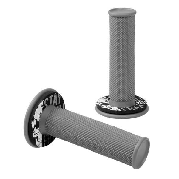 Lampa ΧΕΡΟΥΛΙΑ MOTO DONUT OFF-ROAD ΓΚΡΙ/ΓΚΡΙ 22MM+25MM 12CM 2ΤΕΜ