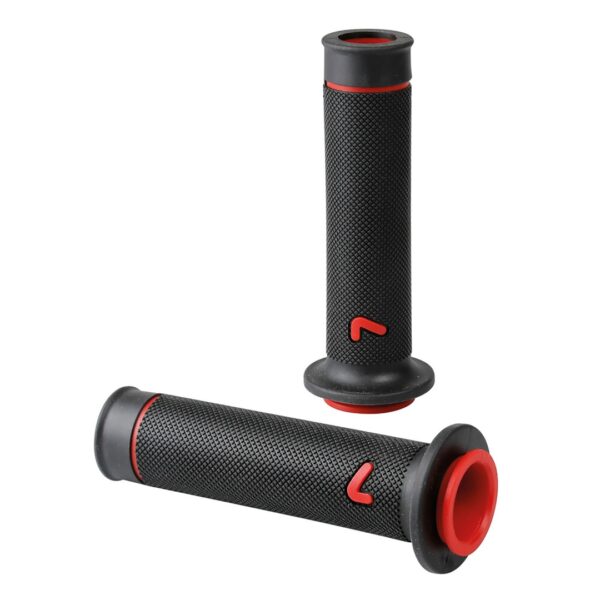 Lampa ΧΕΙΡΟΛΑΒΕΣ ΤΙΜΟΝΙΟΥ ΜΗΧΑΝΗΣ SPORT-GRIP ΜΑΥΡΟ/ΚΟΚΚΙΝΟ (22 mm-12cm/25mm-12,5cm) LAMPA - 2 ΤΕΜ.