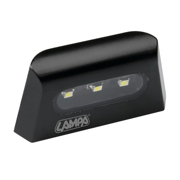 Lampa ΦΩΣ ΠΙΝΑΚΙΔΑΣ (ΠΛΑΦΟΝΙΕΡΑ) MOTO A-LON  12V 3LED SMD 57x30mm ΛΕΥΚΟ ΦΩΣ/ΜΑΥΡΟ ΧΡΩΜΑ 1ΤΕΜ - Image 2
