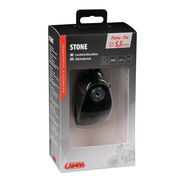 Lampa ΑΝΤΙΚΛΕΠΤΙΚΟ ΔΙΣΚΟΦΡΕΝΟΥ STONE ΜΑΥΡΟ 5,5mm (2 ΚΛΕΙΔΙΑ) - Image 4