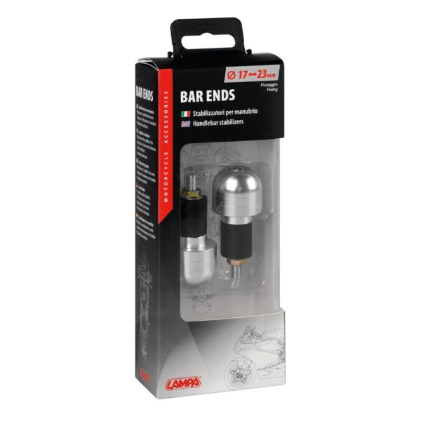 Lampa ΑΝΤΙΒΑΡΑ ΤΙΜΟΝΙΟΥ ΣΦΑΙΡΙΚΑ MOTO BAR ENDS ΜΕ ΕΣΩΤΕΡΙΚΗ ΔΙΑΜΕΤΡΟ 17-23 mm (ΑΝΟΔΙΩΜΕΝΟ ΑΛΟΥΜΙΝΙΟ) - 2 ΤΕΜ. - Image 2