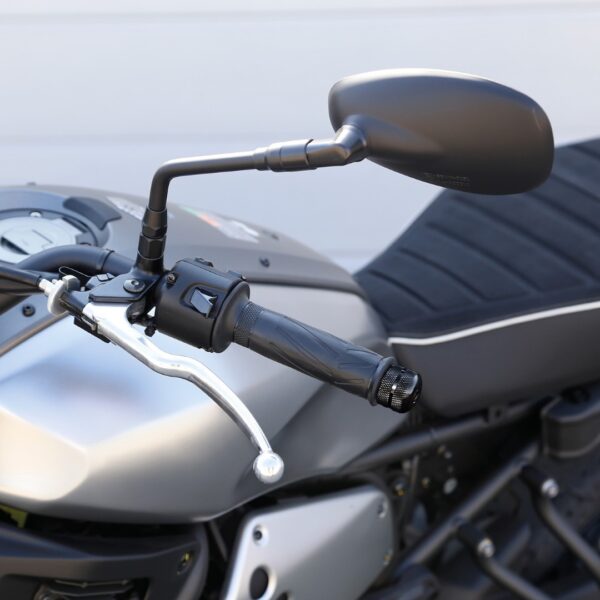 Lampa ΑΝΤΙΒΑΡΑ ΤΙΜΟΝΙΟΥ MOTO BAR ENDS ΜΕ ΕΣΩΤΕΡΙΚΗ ΔΙΑΜΕΤΡΟ 17-23 mm (ΜΑΥΡΟ ΑΝΟΔΙΩΜΕΝΟ ΑΛΟΥΜΙΝΙΟ ΜΕ ΣΑΓΡΕ ΥΦΗ) - 2 ΤΕΜ. - Image 2