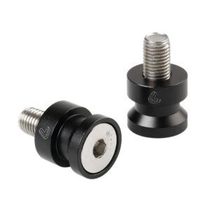 Lampa ΜΠΟΜΠΙΝΕΣ ΣΤΗΡΙΞΗΣ ΓΙΑ ΒΑΣΗ/ΚΑΒΑΛΕΤΑ/ΣΤΑΝΤ 10 Χ 1,25 mm (ΜΑΥΡΟ/ΑΣΗΜΙ ΑΝΑΔΙΩΜΕΝΟ ΑΛΟΥΜΙΝΙΟ) - 2 ΤΕΜ.