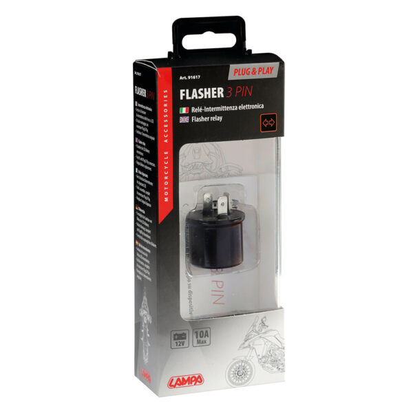 Lampa FLASHER ΗΛΕΚΤΡΟΝΙΚΟ ΓΙΑ LED 12V max 10A 3PIN PLUG & PLAY (ΦΛΑΣΙΕΡΑ) - Image 3