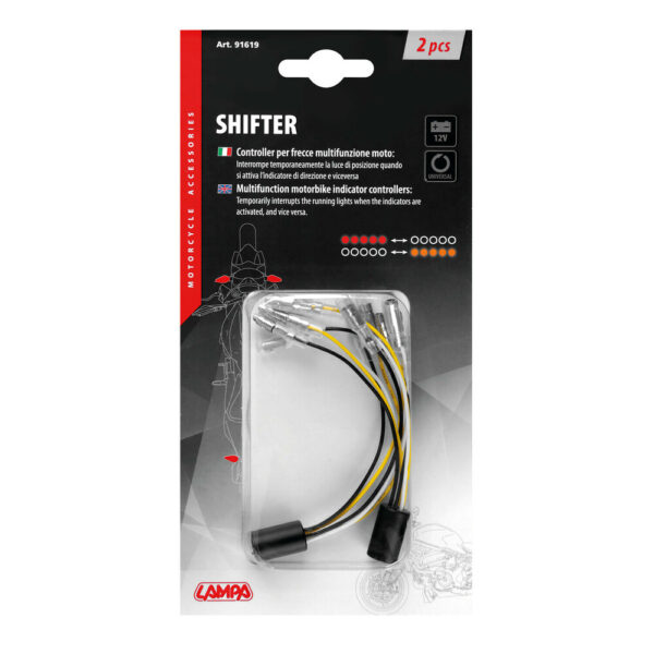 Lampa SHIFTER ΕΛΕΓΚΤΗΣ ΡΕΥΜΑΤΟΣ ΓΙΑ LED ΦΛΑΣ MOTO 12V LAMPA - 2 TEM. - Image 3