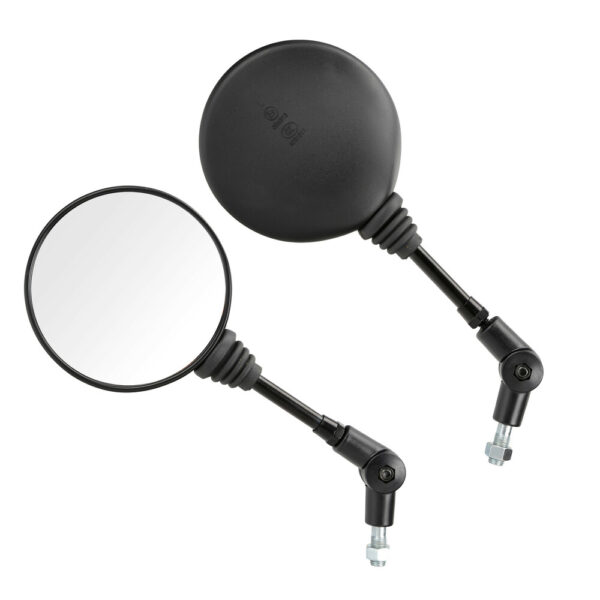 Lampa ΚΑΘΡΕΠΤΕΣ MOTO BICO ΣΤΡΟΓΓΥΛΟΙ M10x1,25 DX ΜΑΥΡΟΙ LAMPA - 2 τεμ.