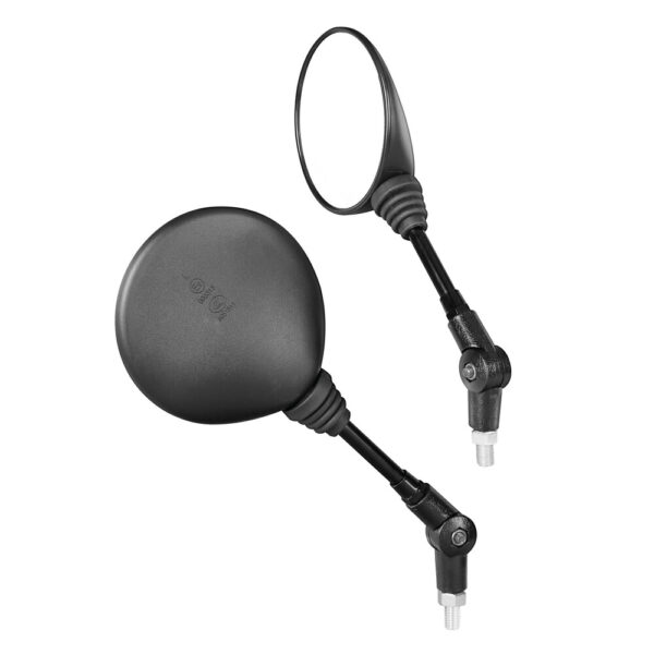 Lampa ΚΑΘΡΕΠΤΕΣ MOTO BICO ΣΤΡΟΓΓΥΛΟΙ M10x1,25 DX ΜΑΥΡΟΙ LAMPA - 2 τεμ. - Image 2