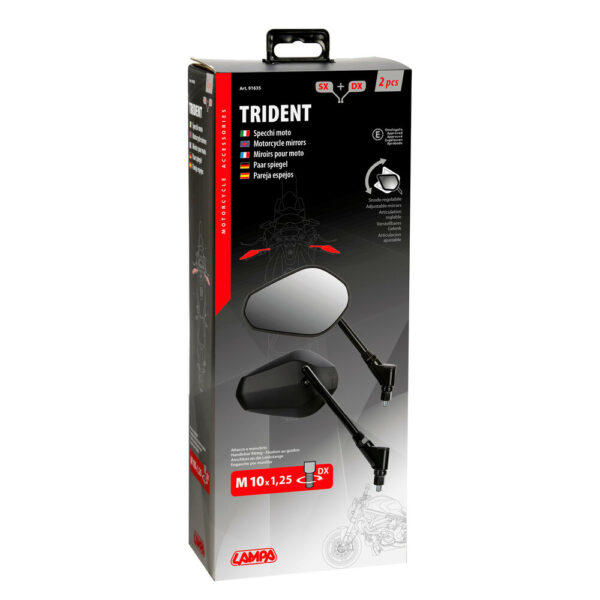 Lampa ΚΑΘΡΕΠΤΕΣ MOTO M10X1,25 DX TRIDENT LAMPA - 2 ΤΕΜ - Image 3