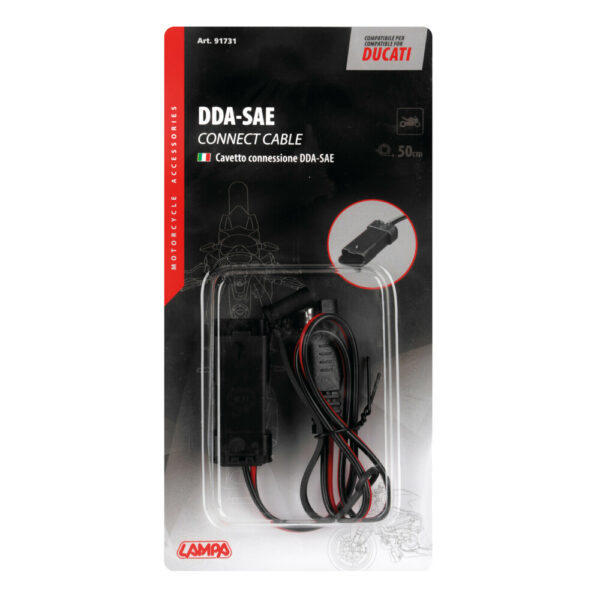 Lampa ΦΙΣΑ ΣΥΝΔΕΣΗΣ (ΚΑΛΩΔΙΟ 60CM) ΜΕ ΥΠΟΔΟΧΗ DDA ΓΙΑ ΦΟΡΤΙΣΤΗ ΜΠΑΤΑΡΙΑ SAE  LAMPA - 1 ΤΕΜ - Image 3