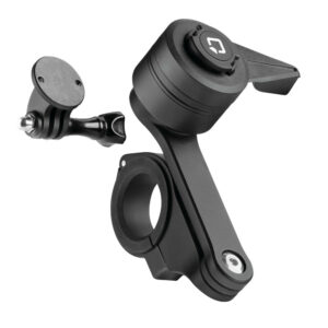 Optiline Διπλή Βάση Στήριξης Κινητού και Action Camera Combo 2.0 της σειράς Titan Optiline για Τιμόνι Μηχανής ή Ποδηλάτου με διάμετρο από 22 mm έως 35 mm με 3D αντικραδασμικό σύστημα dampener και σύστημα Duolock 2.0, συμβατή με Θήκες ή Αντάπτορες Κινητού Optiline