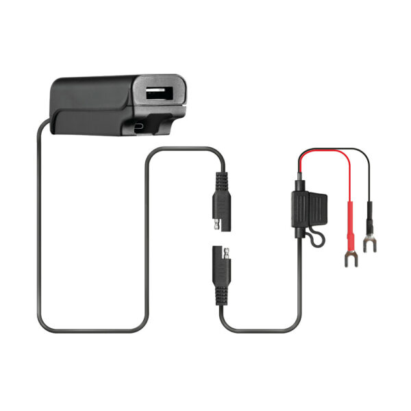 Optiline Αδιάβροχος Φορτιστής Κινητού Trek X 12/24V 48W της σειράς Optiline με 2 θύρες USB Type A και USB Type C, Καλώδιο 180 cm, Βύσμα SAE και Ακροδέκτες, Ασφάλεια, Αδιαβροχοποίηση IPX6, συμβατό με Βάσεις Στήριξης, Θήκες ή Αντάπτορες Κινητού Optiline - Image 2