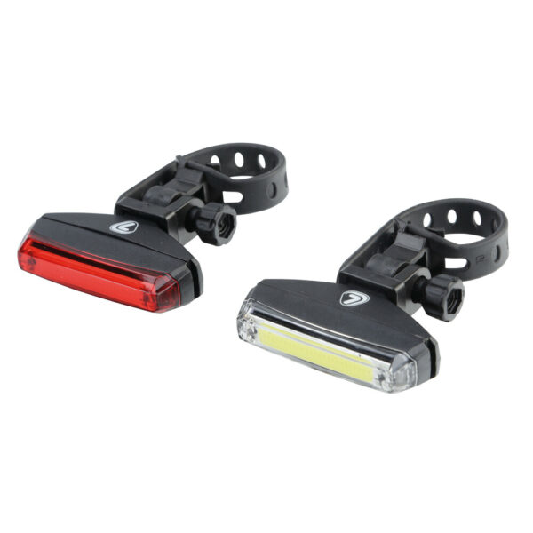 Lampa ΦΩΣ ΠΟΔΗΛΑΤΟΥ ΣΕΤ  ILUMIA SET 3 ΧΡΗΣΕΩΝ ΛΕΥΚΟ ΦΩΣ ΕΜΠΡΟΣ 20lm + ΠΙΣΩ ΚΟΚΚΙΝΟ ΦΩΣ 10lm