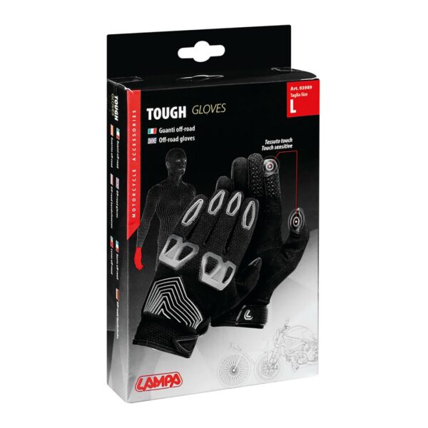 Lampa ΓΑΝΤΙΑ ΜΗΧΑΝΗΣ TOUGH ΜΕ ΑΙΣΘΗΣΗ ΑΦΗΣ ΚΑΙ ΑΝΤΙΚΡΑΔΑΣΜΙΚΗ ΠΡΟΣΤΑΣΙΑ ΜΑΥΡΑ (L) 2ΤΕΜ - Image 2