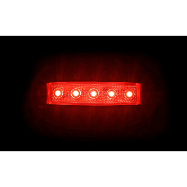 Lampa ΦΩΣ ΟΓΚΟΥ 12/24V 5xSMD LED ΚΟΚΚΙΝΟ 96x20mm ΜΕ ΕΓΚΡΙΣΗ ΤΥΠΟΥ R7/R10  LAMPA - 1 TEM. - Image 3