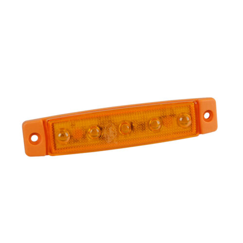 Lampa ΦΩΣ ΟΓΚΟΥ 12/24V 5xSMD LED ΠΟΡΤΟΚΑΛΙ 96x20mm ΜΕ ΕΓΚΡΙΣΗ ΤΥΠΟΥ R7/R10  LAMPA – 1 TEM.