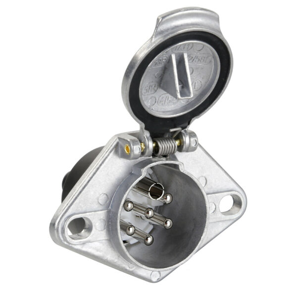 Lampa ΠΡΙΖΑ ΚΟΤΣΑΔΟΡΟΥ ΜΕΤΑΛΛΙΚΗ ΑΣΗΜΙ 24S 24V 7PIN ISO 3731 - Image 3