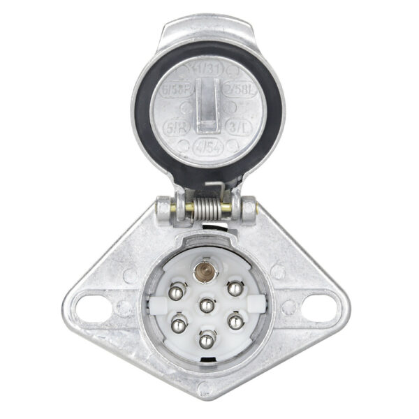 Lampa ΠΡΙΖΑ ΚΟΤΣΑΔΟΡΟΥ ΜΕΤΑΛΛΙΚΗ ΑΣΗΜΙ 24S 24V 7PIN ISO 3731 - Image 4