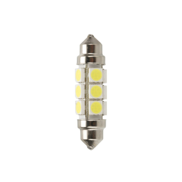Lampa ΛΑΜΠΑΚΙ ΠΛΑΦΟΝΙΕΡΑΣ 24-30V 11x43mm 216lm 12xSMD LED ΛΕΥΚΟ (ΔΙΠΛΗΣ ΠΟΛΙΚΟΤΗΤΑΣ/ CAN-BUS) 2ΤΕΜ.