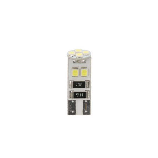 Lampa T10 W5W 24V W2,1x9,5d 10x28mm 55lm 8SMDx3chips LED ΛΕΥΚΟ ( CAN-BUS / ΔΙΠΛΗΣ ΠΟΛΙΚΟΤΗΤΑΣ) 20ΤΕΜ.