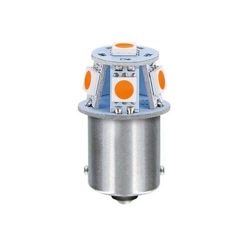 Lampa R5W BA15s 24/28V 6SMDX1CHIP LED 20lm ΠΟΡΤΟΚΑΛΙ ΚΟΥΤΙ LAMPA – 20 ΤΕΜ.
