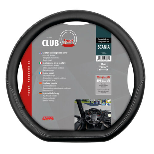 Lampa SCANIA G/P/R/S SERIE 7 11/2016+ ΚΑΛΥΜΜΑ ΤΙΜΟΝΙΟΥ ΦΟΡΤΗΓΟΥ CLUB SKEENTEX ΜΑΥΡΟ (ΚΟΦΤΟ ΤΙΜΟΝΙ)