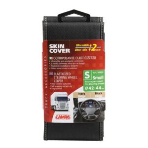 Lampa ΚΑΛΥΜΜΑ ΤΙΜΟΝΙΟΥ ΦΟΡΤΗΓΟΥ 42/44cm (S) SKIN-COVER ΜΑΥΡΟ ΜΕ ΜΠΕΖ ΡΑΦΗ ΕΛΑΣΤΙΚΟ 2mm ΠΑΧΟΣ