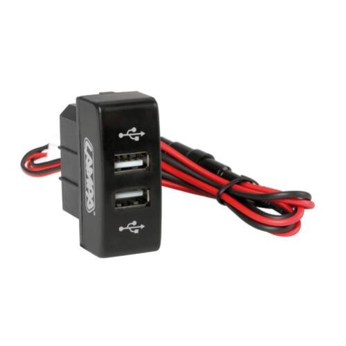 Lampa MERCEDES ACTROS MP3 08-13 ΑΝΤΑΠΤΟΡΑΣ ΔΙΠΛΟΣ USB 12/24V 3A ΜΕ ΚΑΛΩΔΙΟ 15cm