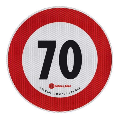 Lampa ΣΗΜΑ ΤΑΧΥΤΗΤΑΣ ΧΙΛΙΟΜΕΤΡΩΝ 70km/h ΑΥΤΟΚΟΛΛΗΤΟ