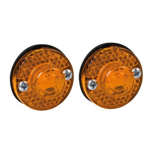 Lampa Φώτα Ογκου Φορτηγού 24V 1 Led 2τεμ Πορτοκαλί S-11