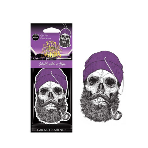 Amio ΑΡΩΜΑΤΙΚΟ ΚΡΕΜΑΣΤΟ AROMA CAR MUERTOS SKULL WITH A PIPE CORAL STUFF ΑMiO – 1 TEM.