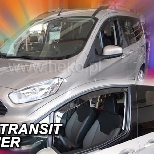 Heko ΑΝΕΜΟΘΡΑΥΣΤΕΣ ΓΙΑ FORD TRANSIT COURIER 2D/4D 2014-2023  / TOURNEO COURIER 2D/4D 2014-2023 ΖΕΥΓΑΡΙ ΑΠΟ ΕΥΚΑΜΠΤΟ ΦΙΜΕ ΠΛΑΣΤΙΚΟ HEKO – 2 ΤΕΜ.