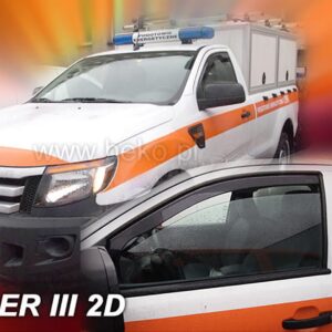Heko ΑΝΕΜΟΘΡΑΥΣΤΕΣ ΓΙΑ FORD RANGER 2D 2012+ ΖΕΥΓΑΡΙ ΑΠΟ ΕΥΚΑΜΠΤΟ ΦΙΜΕ ΠΛΑΣΤΙΚΟ HEKO - 2 ΤΕΜ.