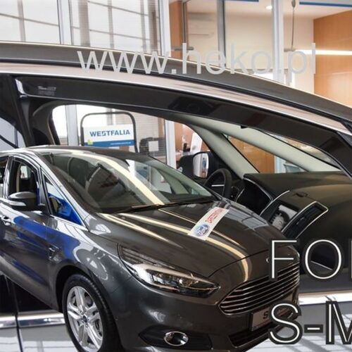 Heko ΑΝΕΜΟΘΡΑΥΣΤΕΣ ΓΙΑ FORD S-MAX 2 5D 2016+ ΖΕΥΓΑΡΙ ΑΠΟ ΕΥΚΑΜΠΤΟ ΦΙΜΕ ΠΛΑΣΤΙΚΟ HEKO – 2 ΤΕΜ.