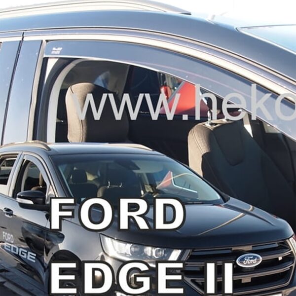 Heko ΑΝΕΜΟΘΡΑΥΣΤΕΣ ΓΙΑ FORD EDGE 5D 2016+ ΖΕΥΓΑΡΙ ΑΠΟ ΕΥΚΑΜΠΤΟ ΦΙΜΕ ΠΛΑΣΤΙΚΟ HEKO - 2 ΤΕΜ.