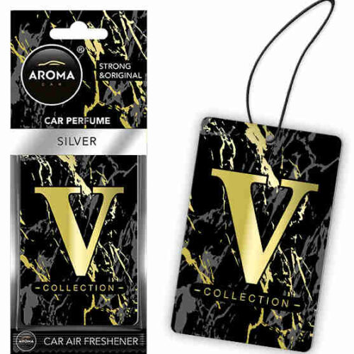 Amio ΑΡΩΜΑΤΙΚΟ (ΚΡΕΜΑΣΤΟ) AROMA V-COLLECTION – SILVER​ ΑΜΙΟ – 1 ΤΕΜ.