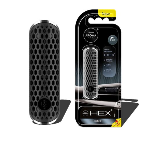 Amio ΑΡΩΜΑΤΙΚΟ (ΚΡΕΜΑΣΤΟ ή ΑΕΡΑΓΩΓΟΥ) AROMA FANCY SHAPES HEX – BLACK AMiO – 1 ΤΕΜ.