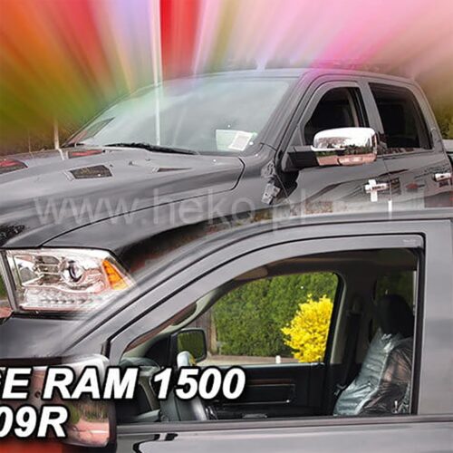 Heko ΑΝΕΜΟΘΡΑΥΣΤΕΣ ΓΙΑ DODGE RAM 1500 IV 4D 2009-2018 ΖΕΥΓΑΡΙ ΑΠΟ ΕΥΚΑΜΠΤΟ ΦΙΜΕ ΠΛΑΣΤΙΚΟ HEKO – 2 ΤΕΜ.
