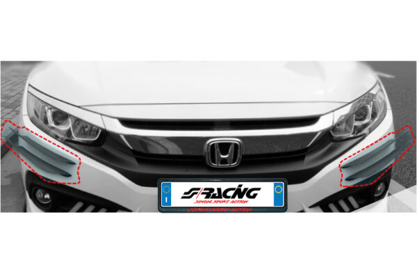 Simoni Racing ΔΙΑΚΟΣΜΗΤΙΚΑ ΦΤΕΡΑ SPOILER ΠΡΟΦΥΛΑΚΤΗΡΑ ΜΑΥΡΑ CANARDS 2ΤΕΜ. - Image 2