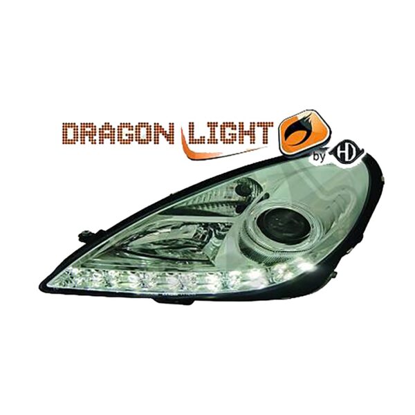 Diederichs ΦΑΝΑΡΙΑ ΜΠΡΟΣΤΙΝΑ ΓΙΑ MERCEDES SLK R171 2004-2011 DRAGONLIGHT ΚΑΙ LED CHROME DIEDERICHS - 2 ΤΕΜ.