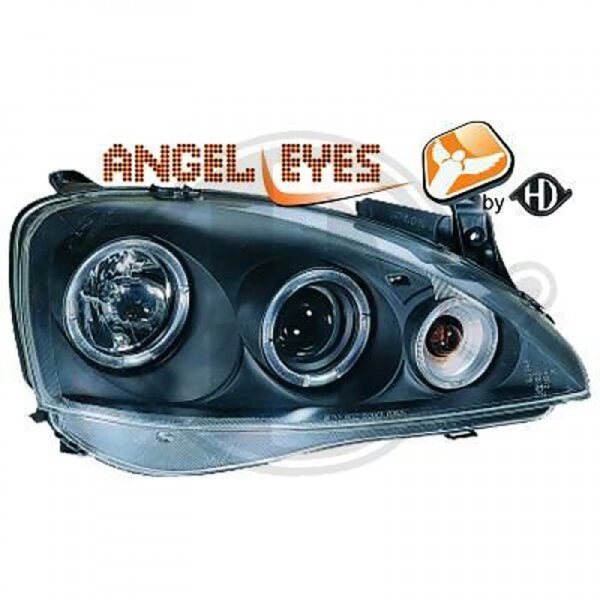 Diederichs ΦΑΝΑΡΙΑ ΓΙΑ OPEL CORSA C 11.00-06.06 ANGELEYES BLACK  ΜΠΡΟΣΤΙΝΑ DIEDERICHS - 2 ΤΕΜ.