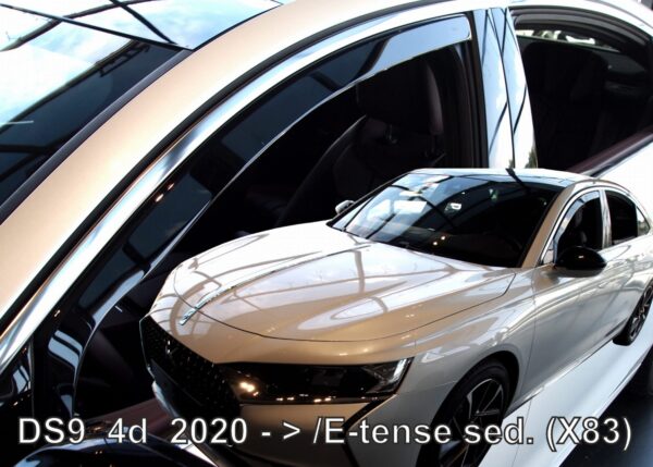 Heko ΑΝΕΜΟΘΡΑΥΣΤΕΣ ΓΙΑ DS 9 (X83) 4D E-TENSE 2020+  ΣΕΤ ΑΥΤΟΚΙΝΗΤΟΥ ΑΠΟ ΕΥΚΑΜΠΤΟ ΦΙΜΕ ΠΛΑΣΤΙΚΟ HEKO - 4 ΤΕΜ.