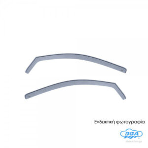 DGA ΖΕΥΓΑΡΙ ΜΠΡΟΣΤΙΝΟΙ ΑΝΕΜΟΘΡΑΥΣΤΕΣ ΓΙΑ VW CORRADO 3D 1988-1995 ΑΠΟ ΕΥΚΑΜΠΤΟ ΧΥΤΟ ΑΚΡΥΛΙΚΟ ΓΥΑΛΙ (CAST ACRYLIC GLASS) DGA - 2 ΤΕΜ.