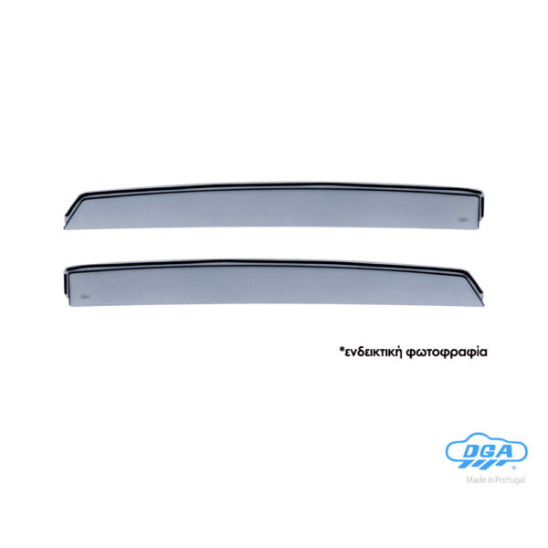 DGA ΖΕΥΓΑΡΙ ΠΙΣΩ ΑΝΕΜΟΘΡΑΥΣΤΕΣ ΓΙΑ PEUGEOT 2008 2019-2023 5D ΑΠΟ ΕΥΚΑΜΠΤΟ ΧΥΤΟ ΑΚΡΥΛΙΚΟ ΓΥΑΛΙ  (CAST ACRYLIC GLASS) DGA - 2 ΤΕΜ.