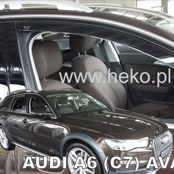 Heko ΑΝΕΜΟΘΡΑΥΣΤΕΣ ΓΙΑ AUDI A6 / C7 4D/5D SEDAN 2011-2018 ΖΕΥΓΑΡΙ ΑΠΟ ΕΥΚΑΜΠΤΟ ΦΙΜΕ ΠΛΑΣΤΙΚΟ HEKO - 2 ΤΕΜ.