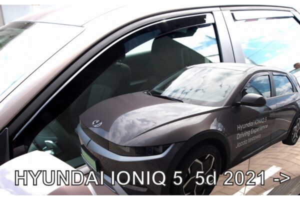 Heko ΑΝΕΜΟΘΡΑΥΣΤΕΣ ΓΙΑ HYUNDAI IONIQ 5D 2021+  ΣΕΤ ΑΥΤΟΚΙΝΗΤΟΥ ΑΠΟ ΕΥΚΑΜΠΤΟ ΦΙΜΕ ΠΛΑΣΤΙΚΟ HEKO - 4 ΤΕΜ.