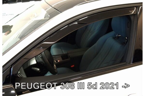 Heko ΑΝΕΜΟΘΡΑΥΣΤΕΣ ΓΙΑ PEUGEOT 308 5D 2021+ / OPEL ASTRA L 5D 2021+ ΖΕΥΓΑΡΙ ΑΠΟ ΕΥΚΑΜΠΤΟ ΦΙΜΕ ΠΛΑΣΤΙΚΟ HEKO - 2 ΤΕΜ.