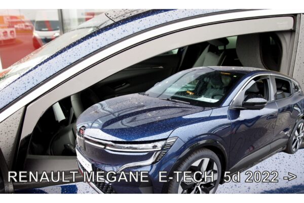 Heko ΑΝΕΜΟΘΡΑΥΣΤΕΣ ΓΙΑ RENAULT MEGANE E-TECH 5D 2022+ ΣΕΤ ΑΥΤΟΚΙΝΗΤΟΥ ΑΠΟ ΕΥΚΑΜΠΤΟ ΦΙΜΕ ΠΛΑΣΤΙΚΟ HEKO - 4 ΤΕΜ.