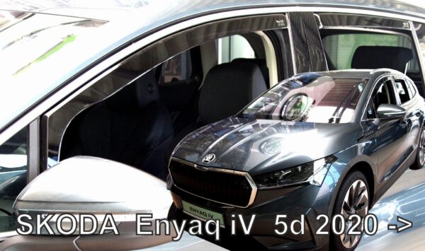 Heko ΑΝΕΜΟΘΡΑΥΣΤΕΣ ΓΙΑ SKODA ENYAQ 5D 2020+ ΣΕΤ ΑΥΤΟΚΙΝΗΤΟΥ ΑΠΟ ΕΥΚΑΜΠΤΟ ΦΙΜΕ ΠΛΑΣΤΙΚΟ HEKO - 4 ΤΕΜ.