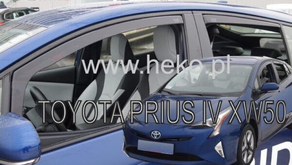 Heko ΑΝΕΜΟΘΡΑΥΣΤΕΣ ΓΙΑ TOYOTA PRIUS 5D 2016+ ΣΕΤ ΑΥΤΟΚΙΝΗΤΟΥ ΑΠΟ ΕΥΚΑΜΠΤΟ ΦΙΜΕ ΠΛΑΣΤΙΚΟ HEKO - 4 ΤΕΜ.