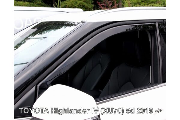 Heko ΑΝΕΜΟΘΡΑΥΣΤΕΣ ΓΙΑ TOYOTA HIGHLANDER (XU70) 5D 2019+ ΑΥΤΟΚΙΝΗΤΟΥ ΑΠΟ ΕΥΚΑΜΠΤΟ ΦΙΜΕ ΠΛΑΣΤΙΚΟ HEKO - 2 ΤΕΜ.